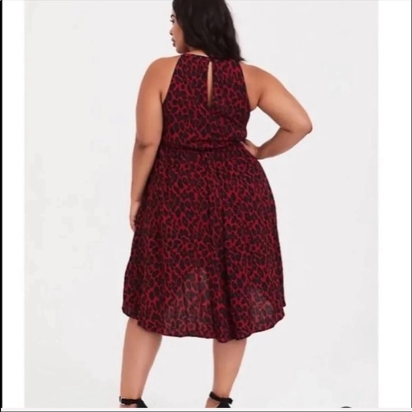 NWT red/black leopard dress - Picture 4 of 10